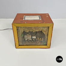 画像をギャラリービューアに読み込む, Diorama box with religious celebration scene, 1950s
