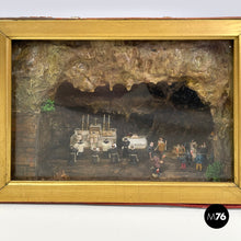 画像をギャラリービューアに読み込む, Diorama box with religious celebration scene, 1950s