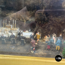 画像をギャラリービューアに読み込む, Diorama box with religious celebration scene, 1950s