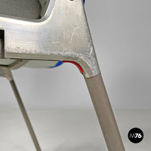 Carica l'immagine nel visualizzatore di Gallery, Blue fabric DSC chairs by Giancarlo Piretti for Anonima Castelli, 1970s