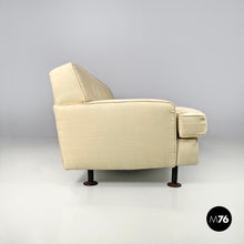 画像をギャラリービューアに読み込む, Cream white sofa Square by Marco Zanuso for Arflex, 1960s