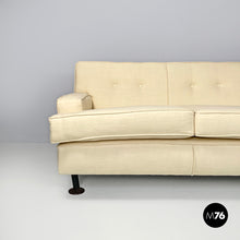 画像をギャラリービューアに読み込む, Cream white sofa Square by Marco Zanuso for Arflex, 1960s