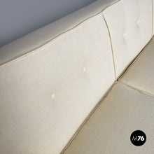 画像をギャラリービューアに読み込む, Cream white sofa Square by Marco Zanuso for Arflex, 1960s