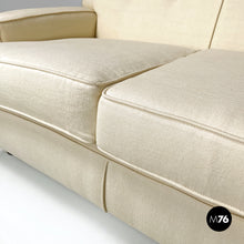 画像をギャラリービューアに読み込む, Cream white sofa Square by Marco Zanuso for Arflex, 1960s