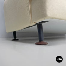 画像をギャラリービューアに読み込む, Cream white sofa Square by Marco Zanuso for Arflex, 1960s