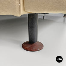 画像をギャラリービューアに読み込む, Cream white sofa Square by Marco Zanuso for Arflex, 1960s
