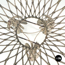 画像をギャラリービューアに読み込む, White wrought iron vase holder with floral decorations, 1900s