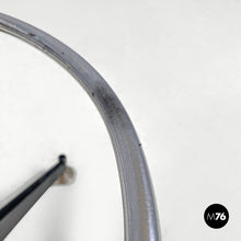 画像をギャラリービューアに読み込む, High stool in green faux leather and black metal, 1960s