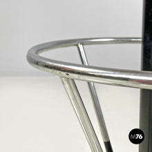 画像をギャラリービューアに読み込む, High stool in green faux leather and black metal, 1960s