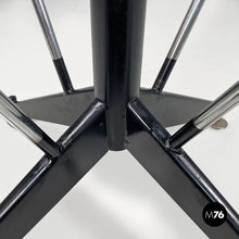 画像をギャラリービューアに読み込む, High stool in green faux leather and black metal, 1960s