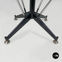 画像をギャラリービューアに読み込む, High stool in green faux leather and black metal, 1960s