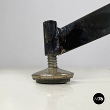 画像をギャラリービューアに読み込む, High stool in green faux leather and black metal, 1960s