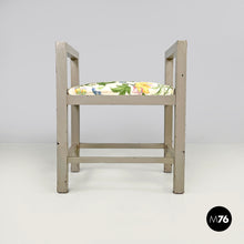 画像をギャラリービューアに読み込む, Grey wood and fabric stools by Gino Maggioni for Atelier Borsani Varedo, 1930s