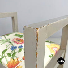 画像をギャラリービューアに読み込む, Grey wood and fabric stools by Gino Maggioni for Atelier Borsani Varedo, 1930s