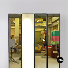 画像をギャラリービューアに読み込む, Wall mirror and lamp Gronda by Luciano Bertoncini for Elco, 1970s