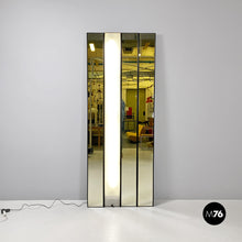 画像をギャラリービューアに読み込む, Wall mirror and lamp Gronda by Luciano Bertoncini for Elco, 1970s