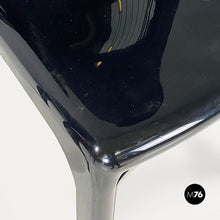 画像をギャラリービューアに読み込む, Glossy black plastic Selene chairs by Vico Magistretti for Artemide, 1960s