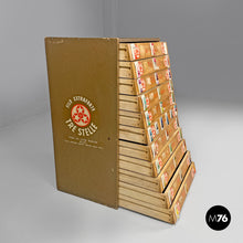 画像をギャラリービューアに読み込む, Wooden chest of drawers and colored threads by Cucirini Tre Stelle, 1960s