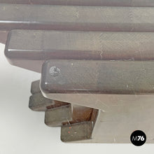 Load image into Gallery viewer, Oval coffee table with wooden base, 1970s