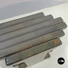 Load image into Gallery viewer, Oval coffee table with wooden base, 1970s