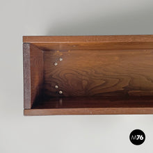 Load image into Gallery viewer, Rectangular wooden planter with wheels, 1980s