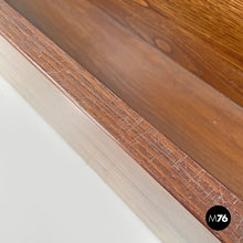 Load image into Gallery viewer, Rectangular wooden planter with wheels, 1980s