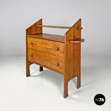 画像をギャラリービューアに読み込む, Wooden chest of drawers with visible joints by La Casa Bella, 1970s