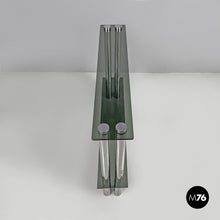 Load image into Gallery viewer, Console with two smoked glass tops, 1970s