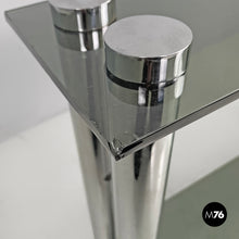 Load image into Gallery viewer, Console with two smoked glass tops, 1970s