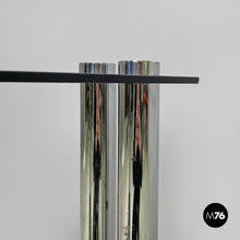 Load image into Gallery viewer, Console with two smoked glass tops, 1970s