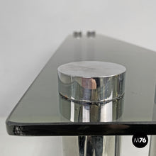 Load image into Gallery viewer, Console with two smoked glass tops, 1970s