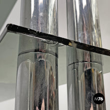 Load image into Gallery viewer, Console with two smoked glass tops, 1970s