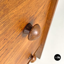 画像をギャラリービューアに読み込む, Wooden chest of drawers with visible joints by La Casa Bella, 1970s