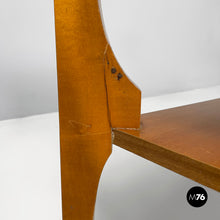 画像をギャラリービューアに読み込む, Wooden coffee table with smoked glass top, 1960s