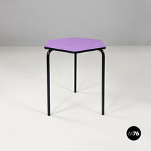 Load image into Gallery viewer, Set of four hexagonal violet bar tables, 1960s