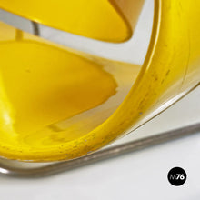 Load image into Gallery viewer, Yellow Nastro armchair by Franca Stagi e Cesare Leonardi for Elco, 1969