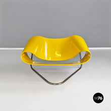 Load image into Gallery viewer, Yellow Nastro armchair by Franca Stagi e Cesare Leonardi for Elco, 1969