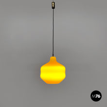 画像をギャラリービューアに読み込む, Yellow Murano glass chandelier by Massimo Vignelli for Venini, 1950s