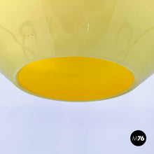 画像をギャラリービューアに読み込む, Yellow Murano glass chandelier by Massimo Vignelli for Venini, 1950s