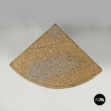 Load image into Gallery viewer, Gold and green corner wood consoles with lumachella marble top, 1700s