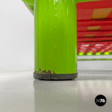 画像をギャラリービューアに読み込む, Green metal daybed and red straps, 1980s