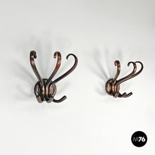 画像をギャラリービューアに読み込む, Wooden wall coat hangers by Italcomma, 1960s