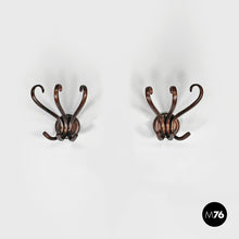 画像をギャラリービューアに読み込む, Wooden wall coat hangers by Italcomma, 1960s