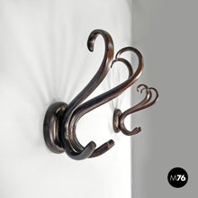 画像をギャラリービューアに読み込む, Wooden wall coat hangers by Italcomma, 1960s