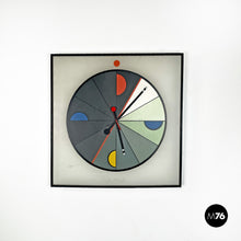 画像をギャラリービューアに読み込む, Plastic wall clock by Kurt B. Delbanco for Morphos, 1980s
