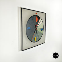 画像をギャラリービューアに読み込む, Plastic wall clock by Kurt B. Delbanco for Morphos, 1980s