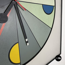 画像をギャラリービューアに読み込む, Plastic wall clock by Kurt B. Delbanco for Morphos, 1980s