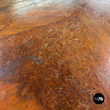 画像をギャラリービューアに読み込む, Wooden round coffee table with inlay decorations, early 1900s