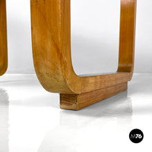 画像をギャラリービューアに読み込む, Wooden Art Deco coffee table, 1940s