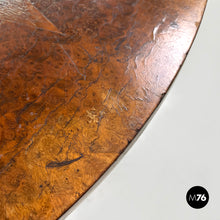 画像をギャラリービューアに読み込む, Wooden round coffee table with inlay decorations, early 1900s